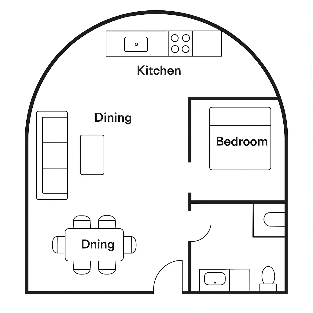 Quonset Hut Homes Interior